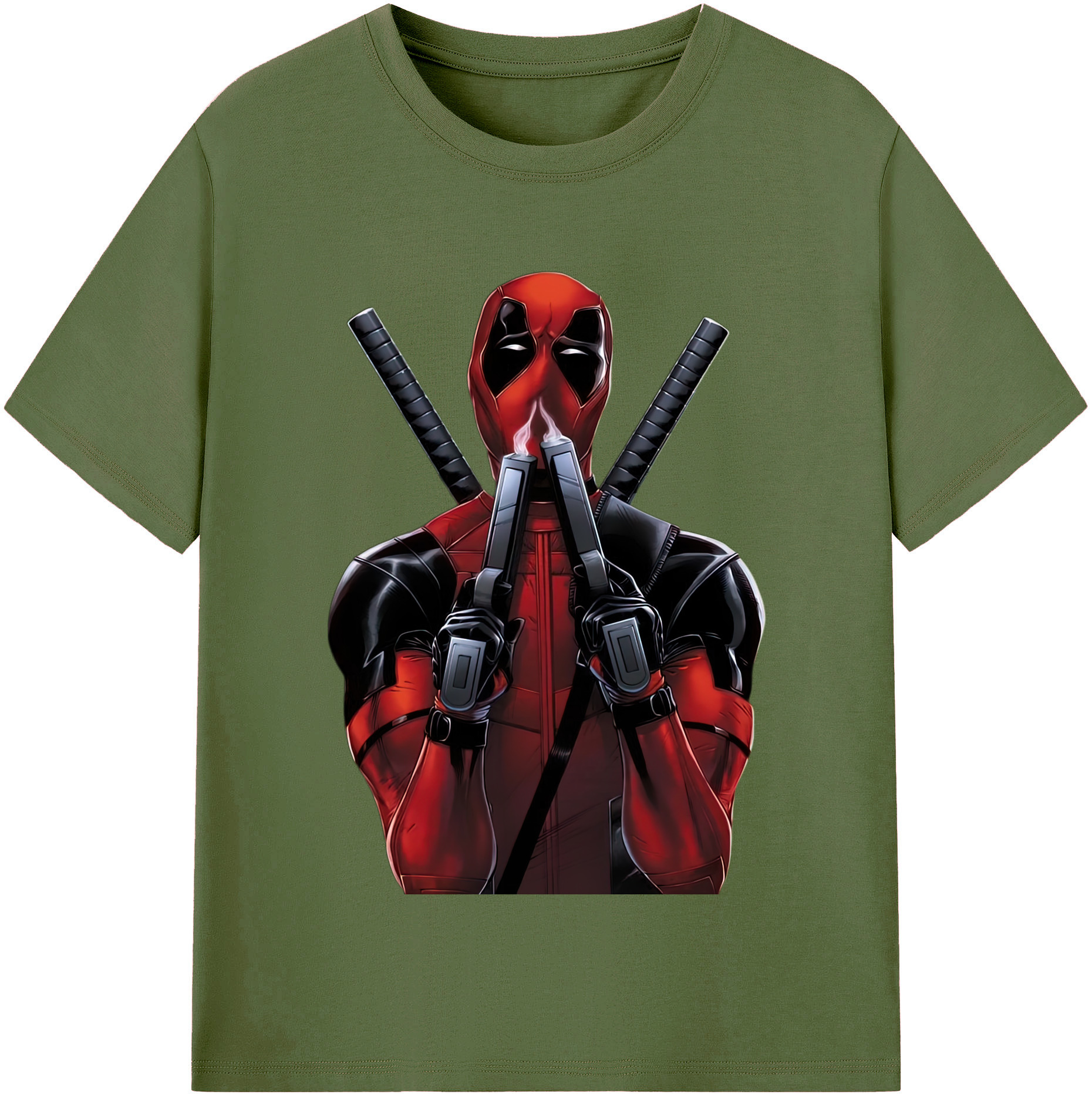（画像用） Deadpool デッドプール 綿100％半袖Tシャツ（フロントプリント）